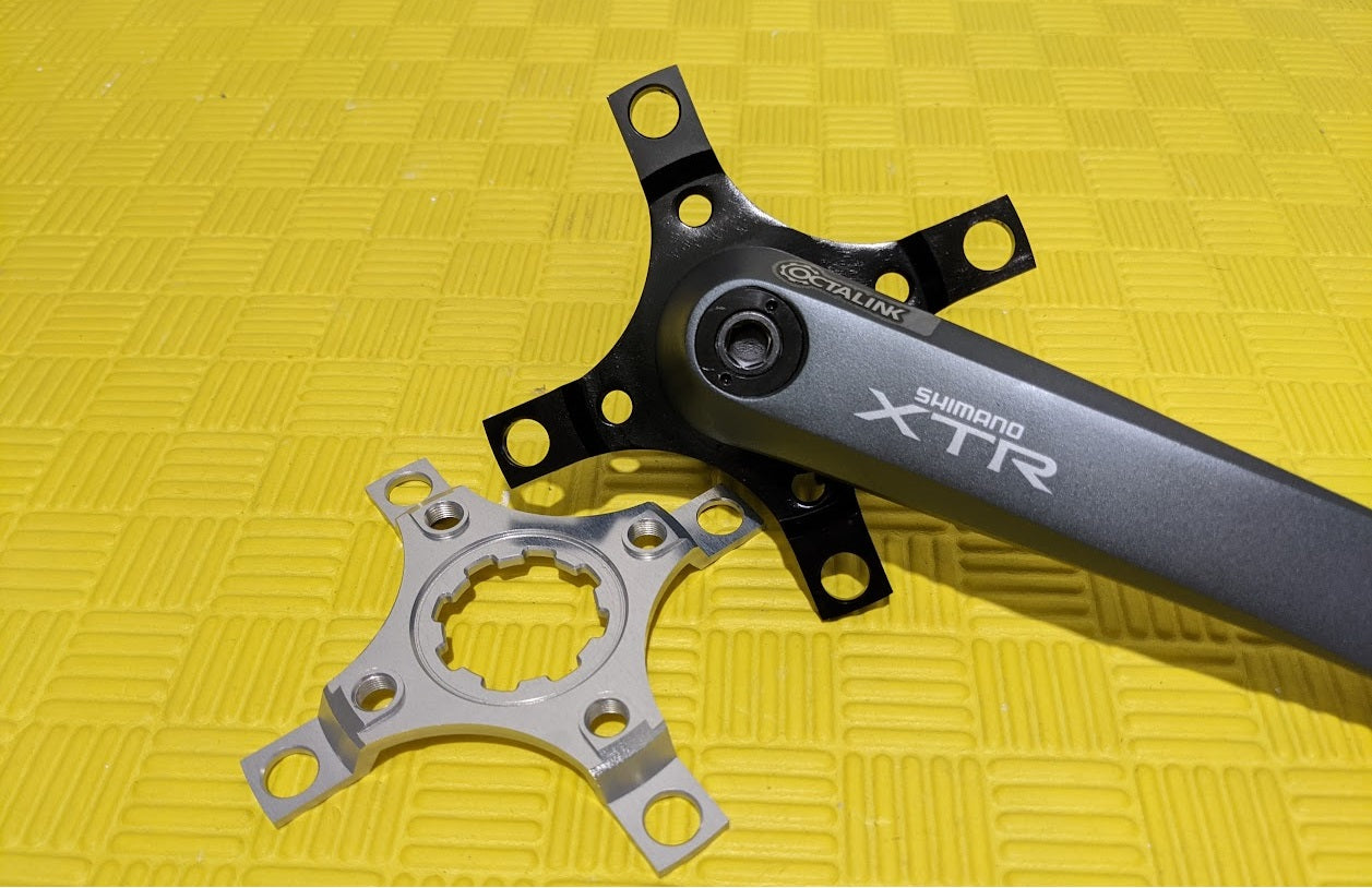 本物保証! 激レア！ シマノ XTR スパイダー 5アーム PCD110/74 中古 美